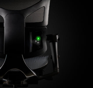 Close up of X-HMT intensity green light shown 