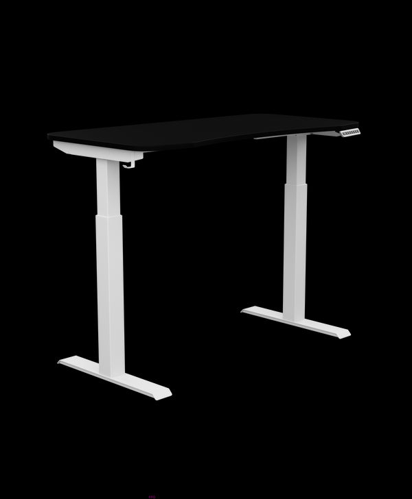 Standing Desk with Concave Top - Black
